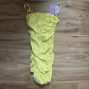 NWT Dolls Kill Elsie Fred French Kiss Diamante Butterfly Ruched Cami Dress